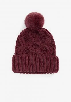 Next CABLE POM - Mütze - Purple | Damen -Next Verkäufe 2022 f5c5d22a367e49538196c9906146b883