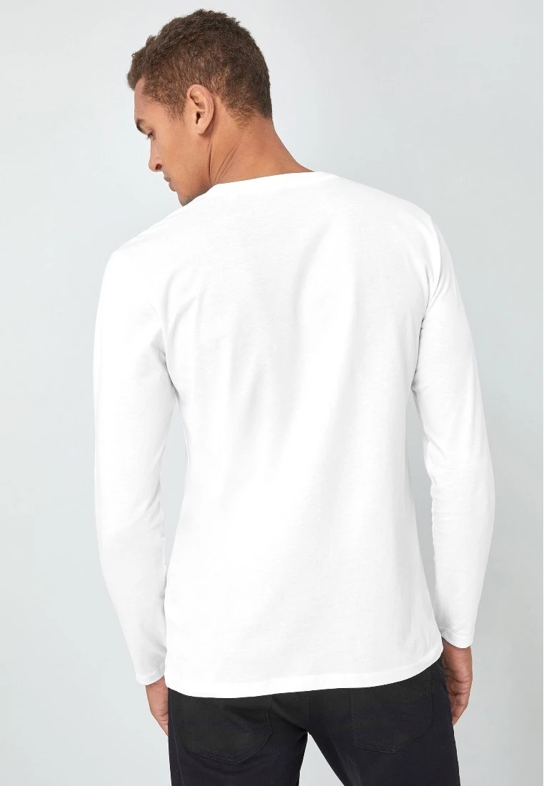 Next Herren Langarmshirt - White 2 Next Herren Langarmshirt - White – Bild 2