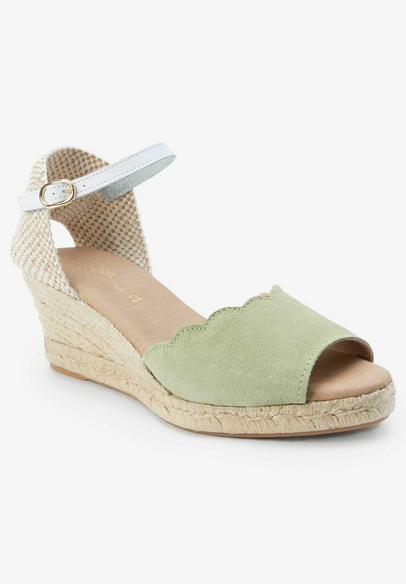 Next Damen SIGNATURE SCALLOPED - Keilsandalette - Sage Green 2 Next Damen SIGNATURE SCALLOPED - Keilsandalette - Sage Green – Bild 2