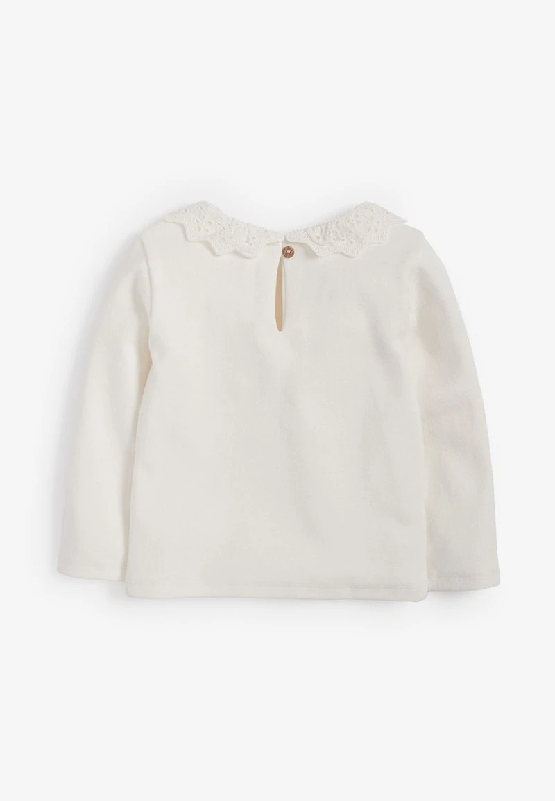 Next BRUSHED BRODERIE COLLAR - Langarmshirt - Off-white | Kinder 2 Next BRUSHED BRODERIE COLLAR - Langarmshirt - Off-white | Kinder – Bild 2