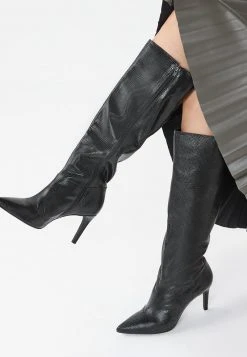 Next Damen SIGNATURE POINTED KNEE HIGH - Stiefel - Black