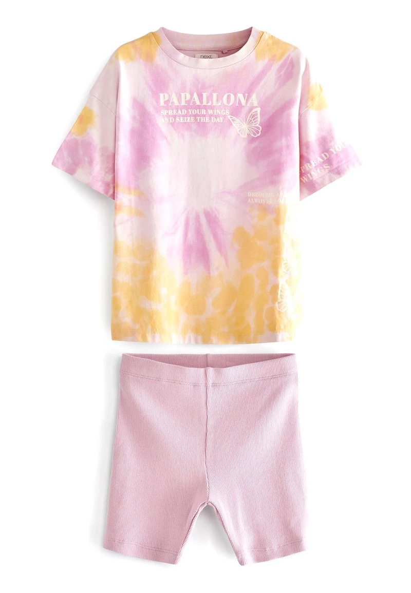 Next Kinder SET - Shorts - Pink Tie Dye 1 Next Kinder SET - Shorts - Pink Tie Dye
