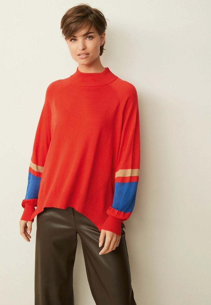 Next Damen HIGH NECK - Strickpullover - Red 1 Next Damen HIGH NECK - Strickpullover - Red