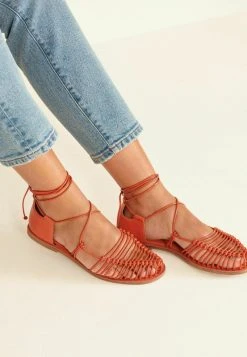 Next Damen Riemensandalette - Orange
