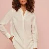 Next Damen LONG SLEEVE - Bluse - Ecru White