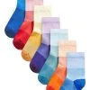 Next Kinder 7 PACK - Socken - Rainbow Ombre Stripe