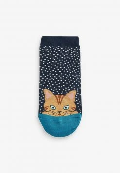 Next Damen CAT TOE SPOT STRIPE TRAINER 5 PACK - Socken - Blue -Next Verkäufe 2022 f8d0ab184ef54e418af119c8790951c7