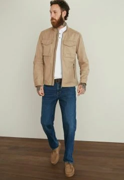 Next SHACKET WITH ZIP POCKETS - Leichte Jacke - Light Stone Natural | Herren -Next Verkäufe 2022 f9492965dc1b410aaaade985383ec3f2