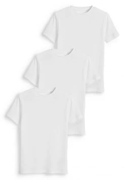 Next 3 PACK - T-Shirt Basic - White | Unisex