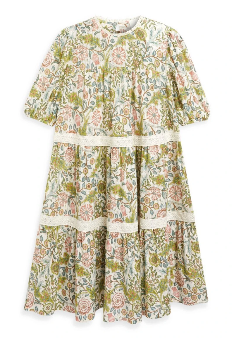 Next Damen Jerseykleid - White/ Green 4 Next Damen Jerseykleid - White/ Green – Bild 4