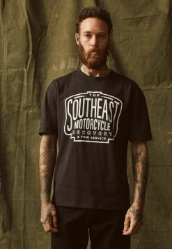 Next Herren GRAPHIC - T-Shirt Print - Dark Grey