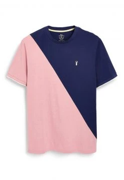 Next Herren BLOCK - T-Shirt Print - Pink Navy Blue Stag -Next Verkäufe 2022 fa170e096e324adb9abbc51743df6263