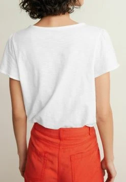Next Damen SMOCK NECK SHORT SLEEVE - T-Shirt Print - White -Next Verkäufe 2022 fa23406289ee4ba98abd5bba8a187aed