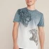 Next Herren GRAPHIC - T-Shirt Print - Grey