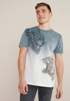 Next Herren GRAPHIC - T-Shirt Print - Grey