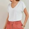 Next Damen SHORT SLEEVE - T-Shirt Basic - White