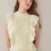 Next Damen FRILL TANK - Top - White