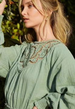 Next CUTWORK DETAIL SHORT - Freizeitkleid - Green | Damen -Next Verkäufe 2022 fbcedffd4b4e4edfab55939c37b8d7db