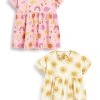 Next Kinder 2 PACK - Freizeitkleid - Pink Cosmic Print