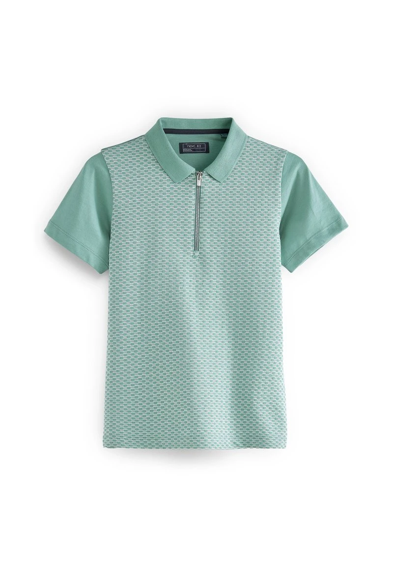 Next Kinder TEXTURED SHORT SLEEVE - Poloshirt - Mint Green 1 Next Kinder TEXTURED SHORT SLEEVE - Poloshirt - Mint Green