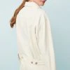 Next Damen Jeansjacke - Ecru Cream