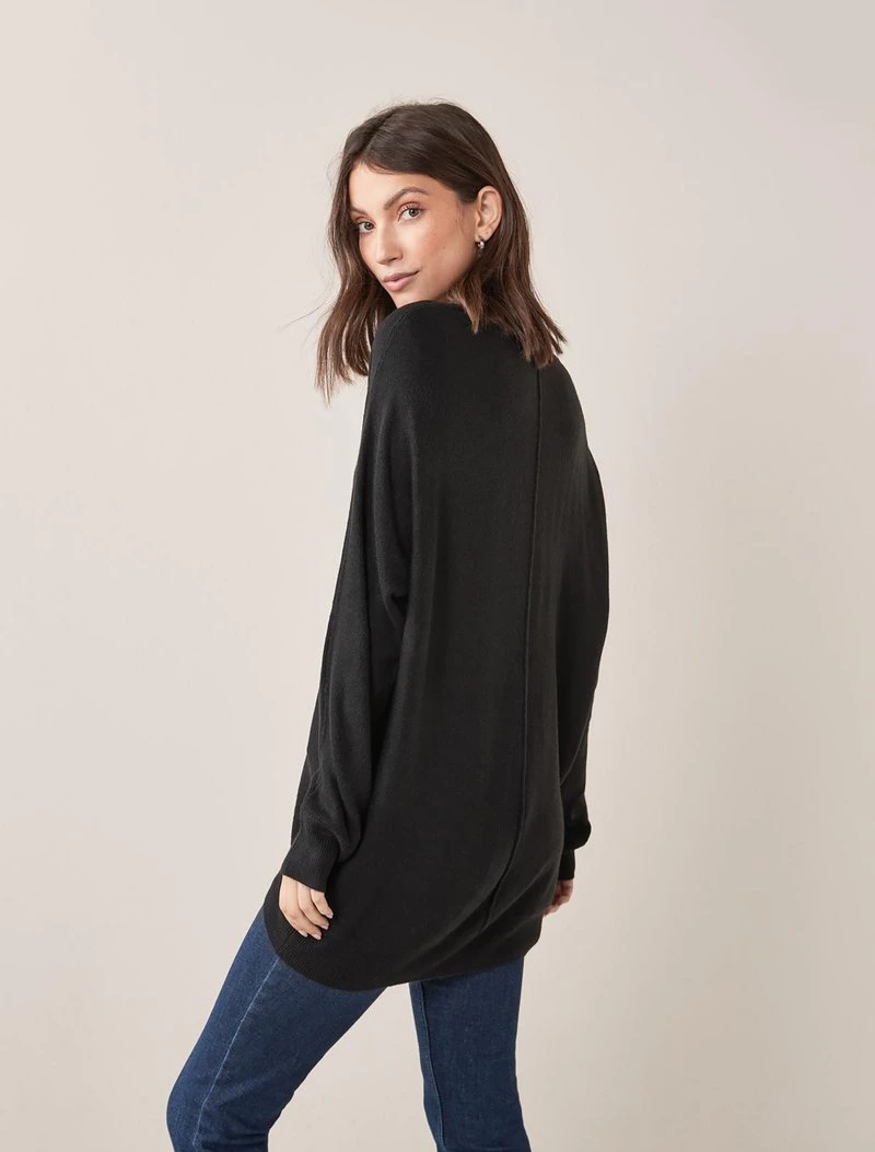 Next Damen COSY - Strickpullover - Black 3 Next Damen COSY - Strickpullover - Black – Bild 3