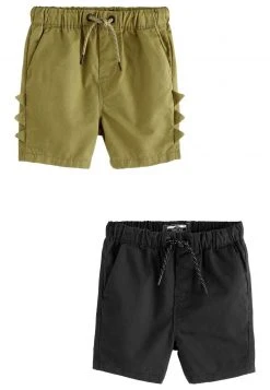 Next Kinder 2 PACK - Shorts - Black Khaki Green