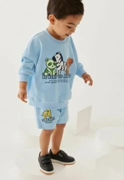 Next Kinder Sweatshirt - Pale Blue Safari