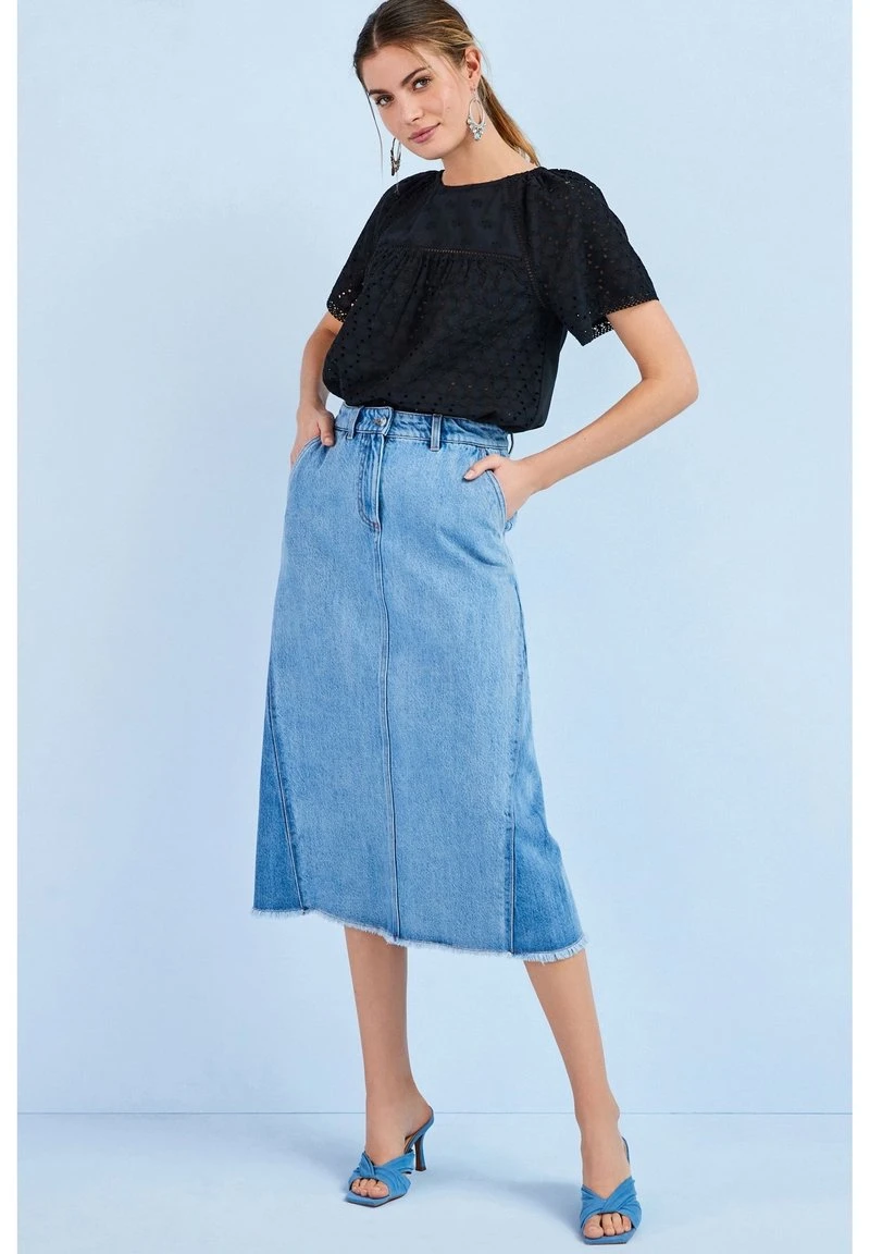 Damen NEXT BRODERIE - Bluse - Navy Blue 1 Damen NEXT BRODERIE - Bluse - Navy Blue