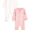 Next Kinder 2 PACK - Strampler - Mottled Light Pink