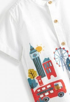 Next Kinder BORDER PRINT SHORT SLEEVE - Hemd - White -Next Verkäufe 2022 ff1d08f0063f40b2b9fee00693a906a2