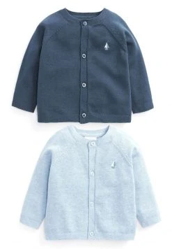 Next Kinder 2 PACK - Strickjacke - Light Blue/evergreen