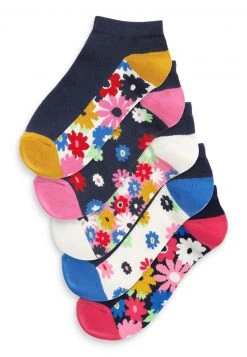 Next Damen FLORAL FOOTBED - Socken - Black