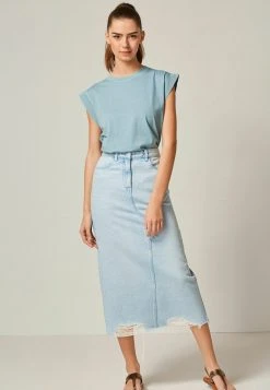 Next Damen WASHED - T-Shirt Basic - Blue