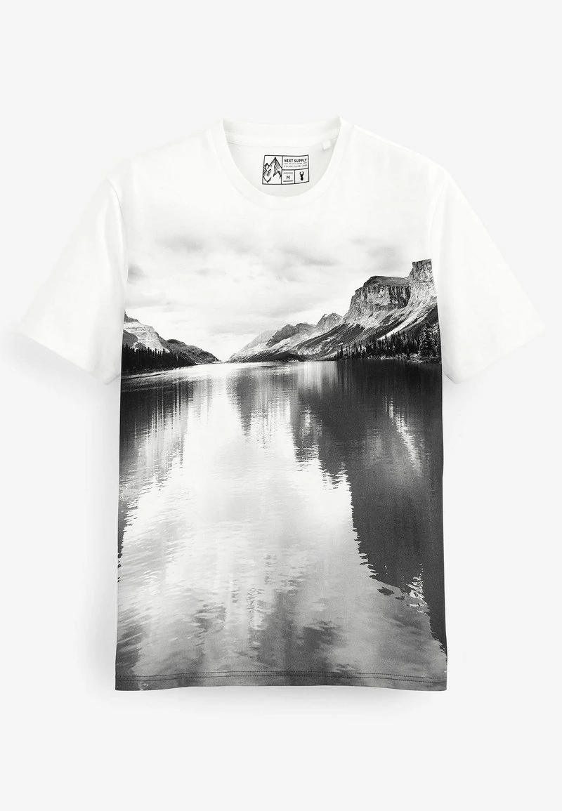 Next Herren GRAPHIC - T-Shirt Print - White 4 Next Herren GRAPHIC - T-Shirt Print - White – Bild 4